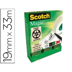CINTA ADHESIVA SCOTCH MAGIC INVISIBLE 33 MT X 19 MM