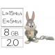MEMORIA USB EMTEC FLASH 8 GB 2.0 ANIMALS BUGS BUNNY